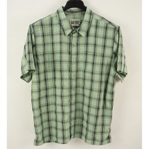 Marmot Mountain Works Eldridge Performance Button Up Shirt Men's XL Green Plaid
